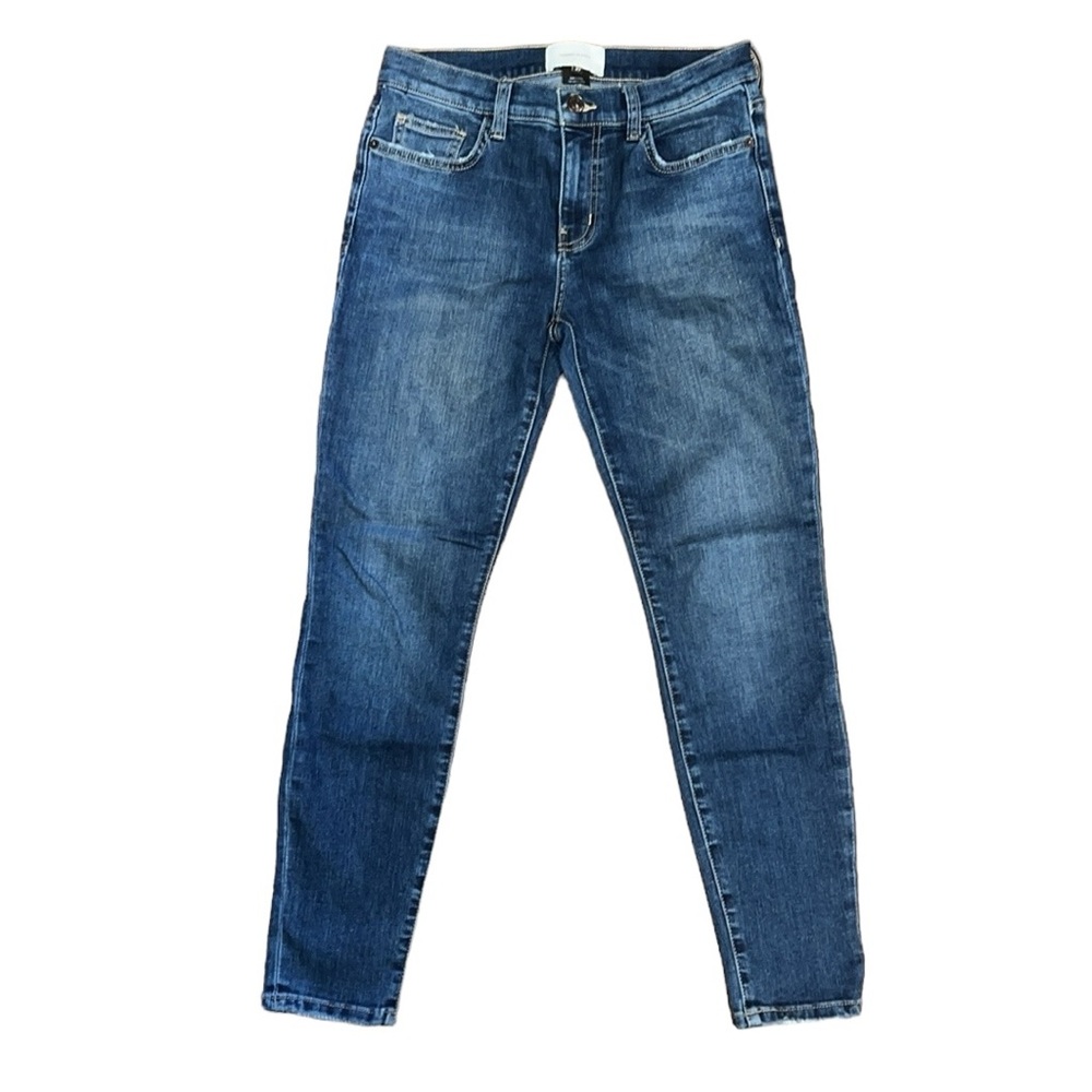 Current/Elliott Lightly Distressed Skinny Jeans